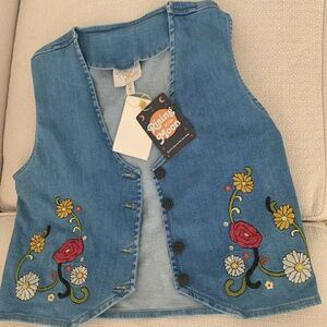 Hippie Shake denim vest size European size 14 US 10